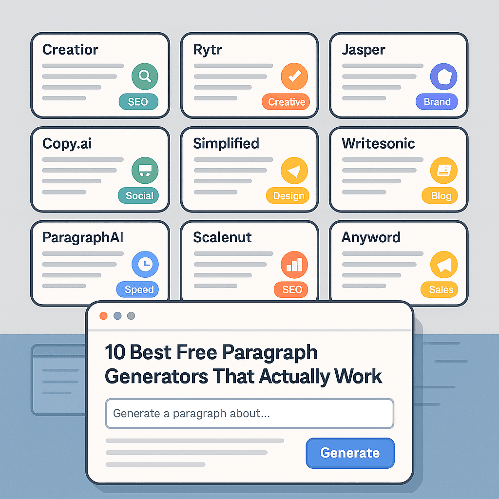 10 Best Free Paragraph Generators That Actually Work
